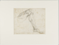 A 033 recto
<br/>
Waarschijnlijk studie voor de sculptuur 'Dag' op de tombe van Giuliano de' Medici
<br/>
<em>Michelangelo Buonarroti (1475-1564)</em>